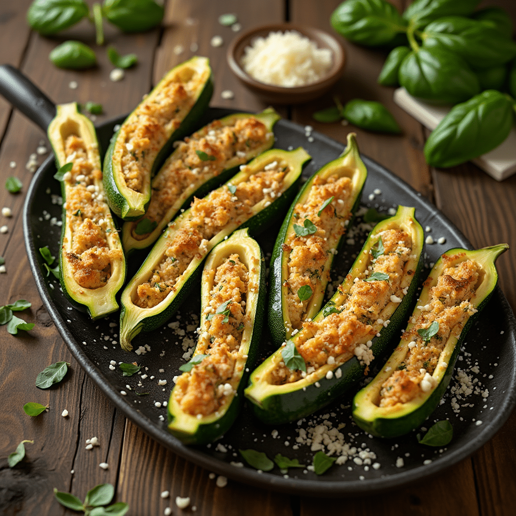 Courgettes farcies à l'italienne