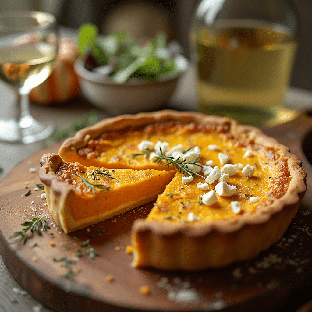Réussir votre quiche au potiron et chèvre