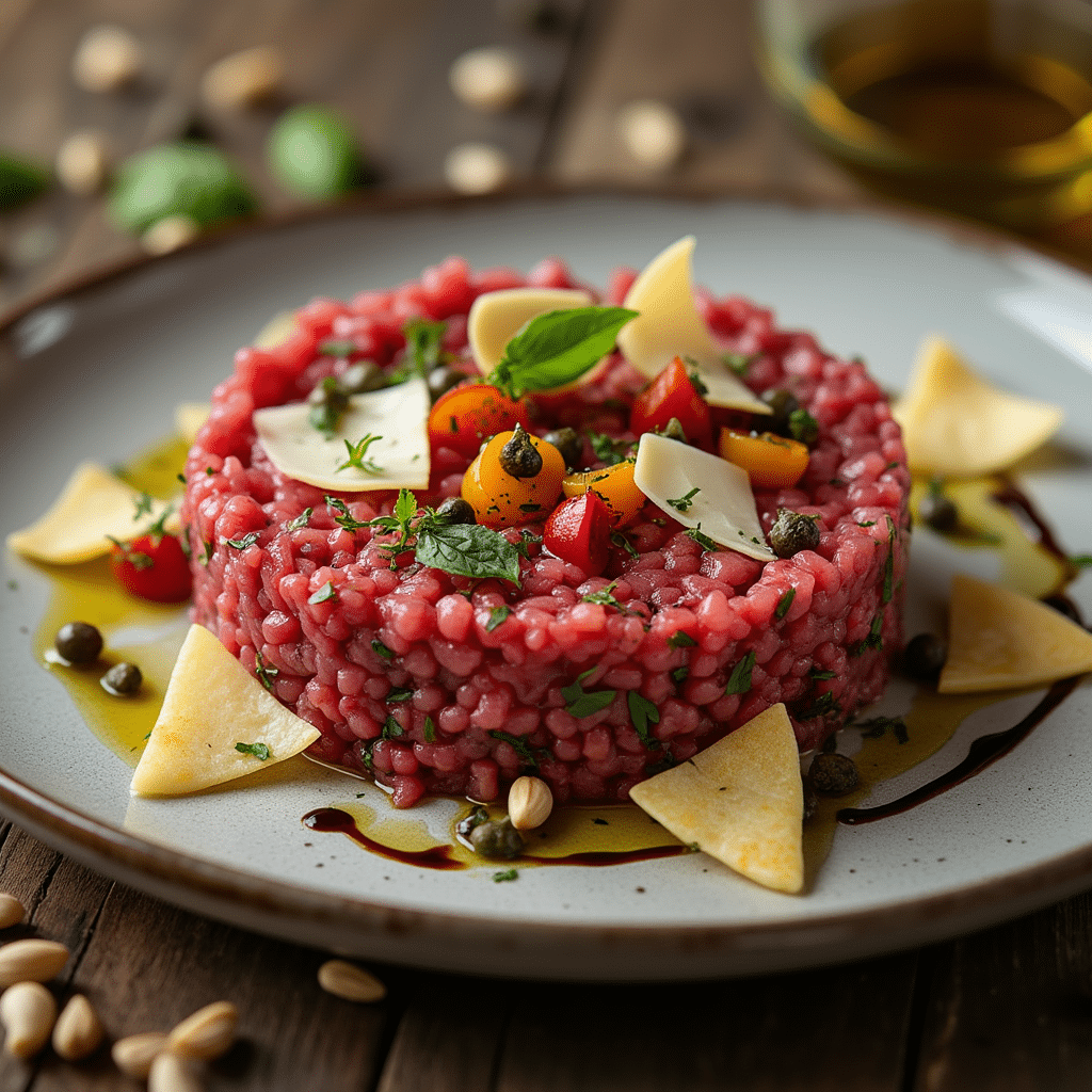 Tartare de bœuf à l'italienne
