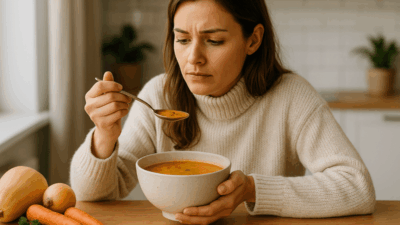 Soupe riche en calories qui sabote vos efforts minceur