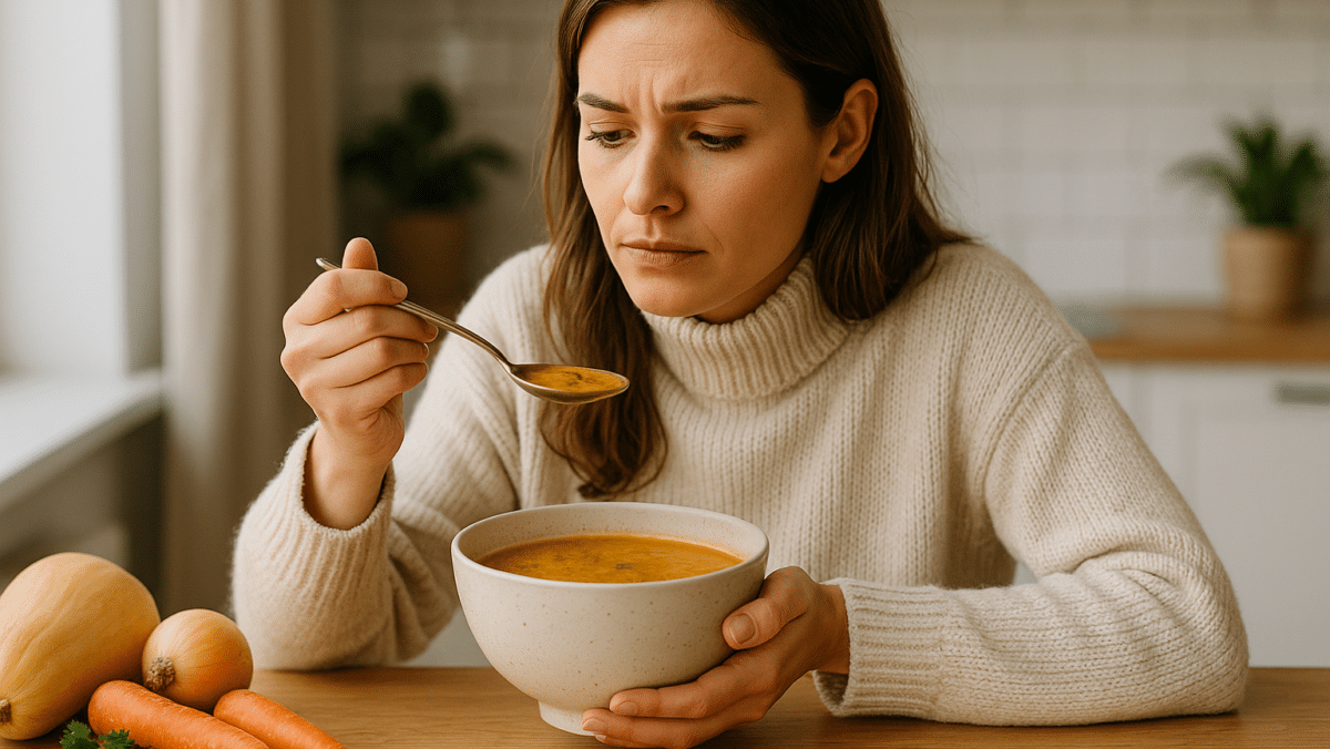 Soupe riche en calories qui sabote vos efforts minceur