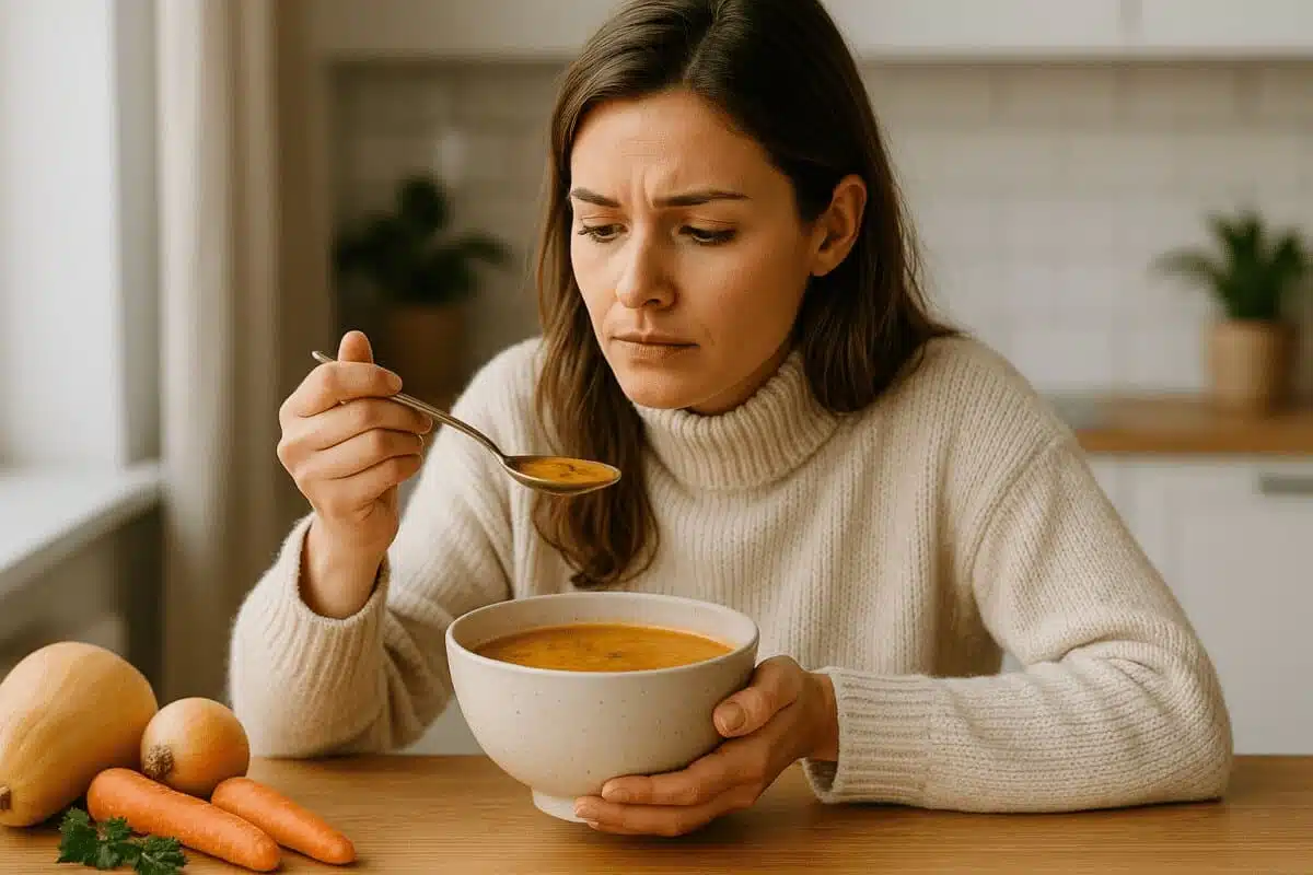 Soupe riche en calories qui sabote vos efforts minceur