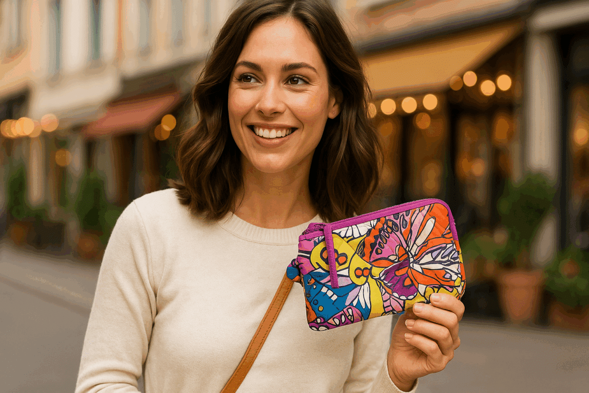 La pochette zippée Vera Bradley coche toutes les cases