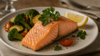 saumon au four à basse température