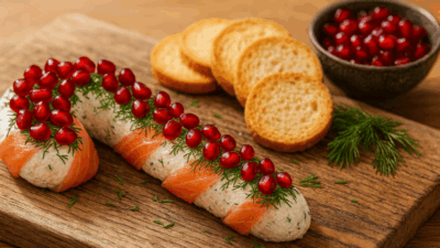 Apéro de Noël - sucre d’orge salé au saumon fumé