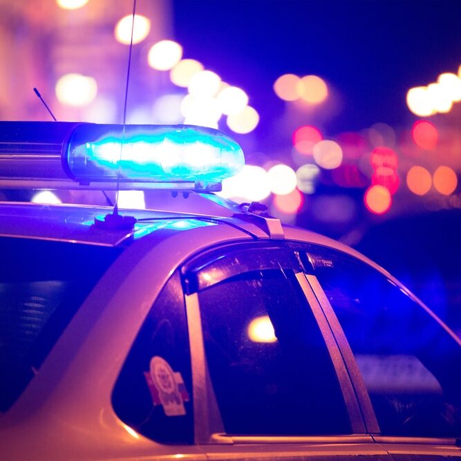 Contrôle de police de nuit