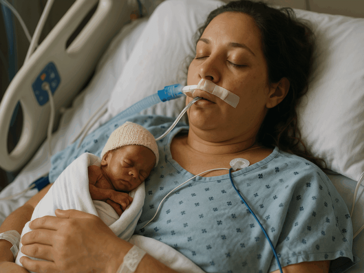 Une femme enceinte placée en état de mort cérébrale 