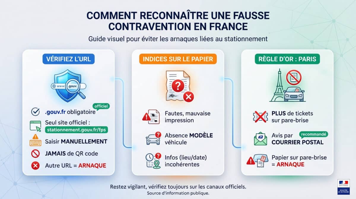 Reconnaître une fausse contravention
