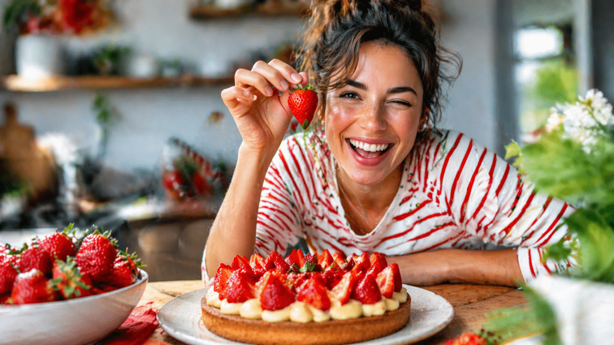 Recette de sablé breton aux fraises de Cyril Lignac