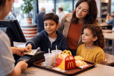 Payer un menu McDonald's avec l’argent de Noël