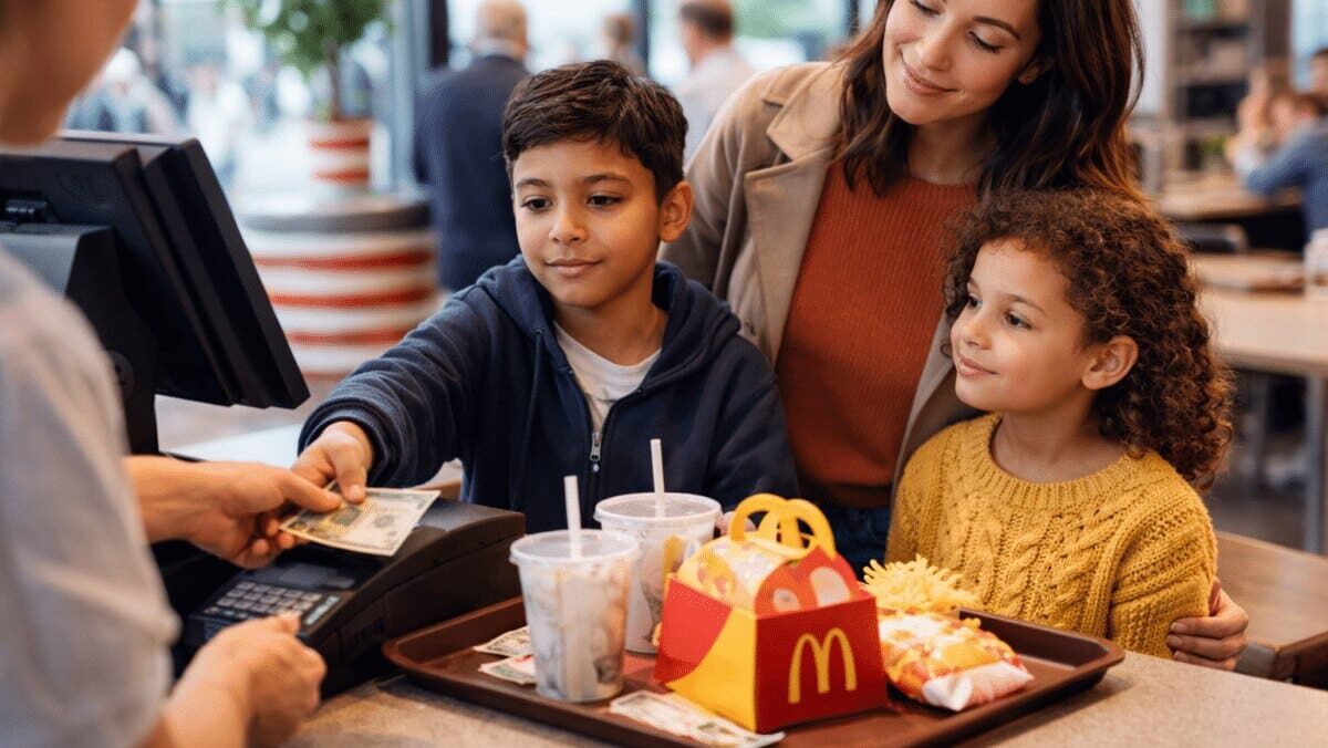 Payer un menu McDonald's avec l’argent de Noël