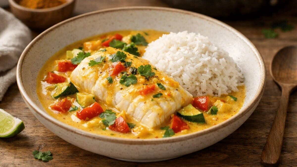 Curry de cabillaud