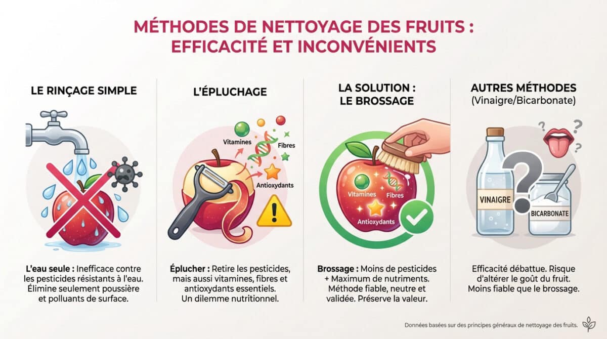 Méthodes de nettoyage des fruits