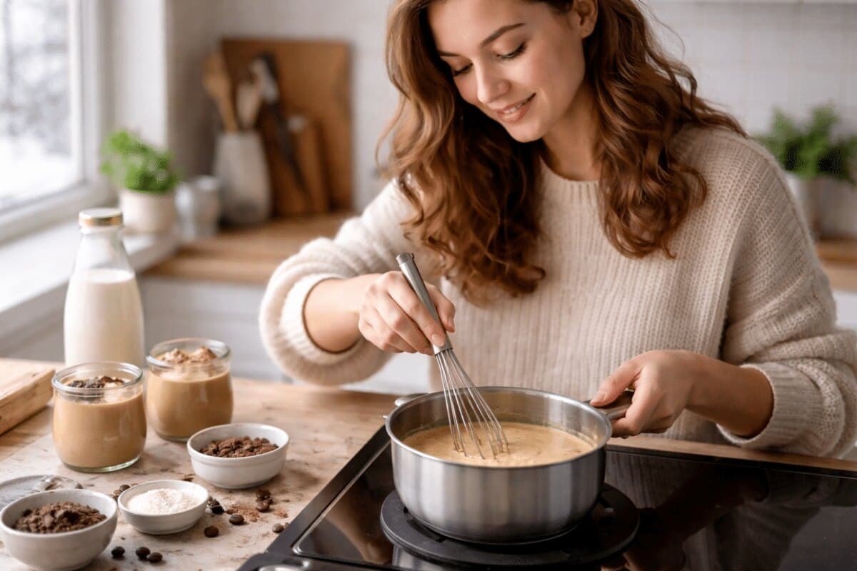 La méthode pour une crème dessert au café onctueuse