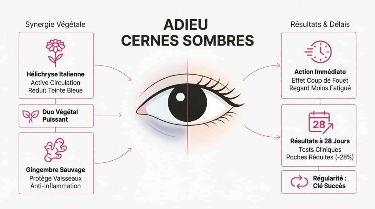 Dites adieu aux cernes sombres avec ce soin contour des yeux Aroma-Zone