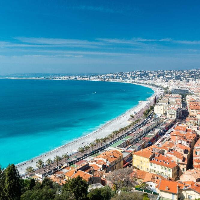 La ville de Nice en Côte d’Azur