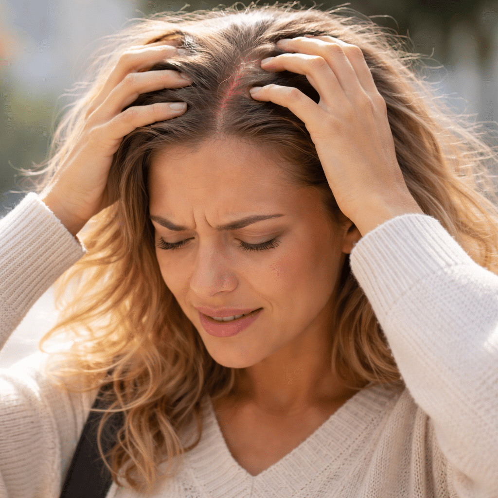 Inconfort sur le cuir chevelu