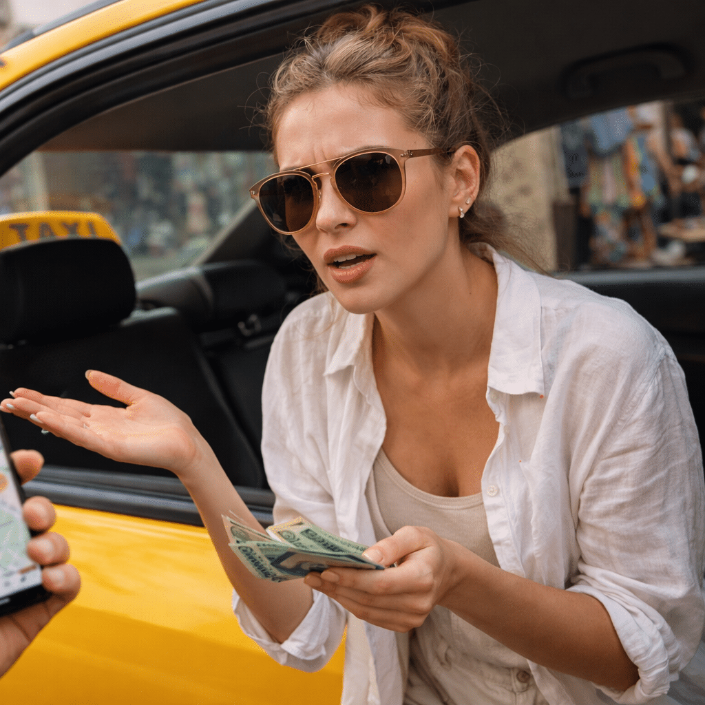 Les taxis sont un des pièges classique