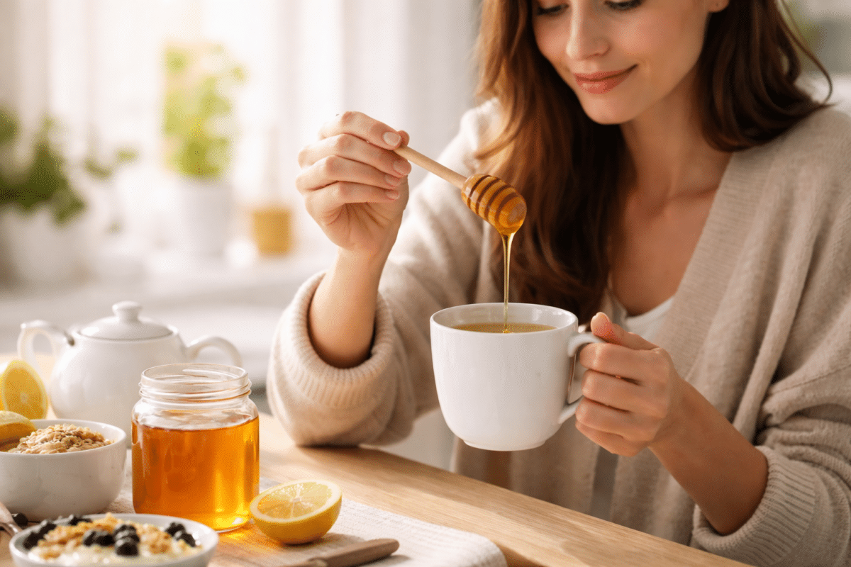 Le miel contre la toux et la gorge irritée