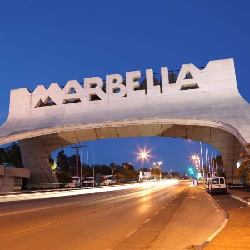 Entrée de la ville de Marbella