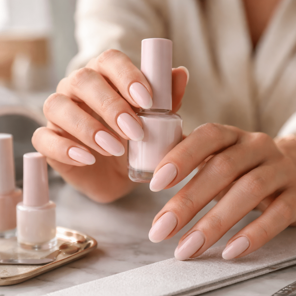 Le vernis semi permanent nude reste un choix incontournable