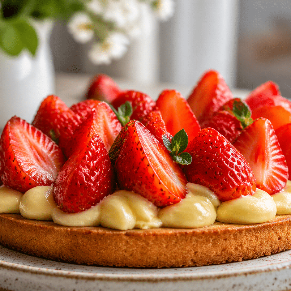 sablé breton aux fraises