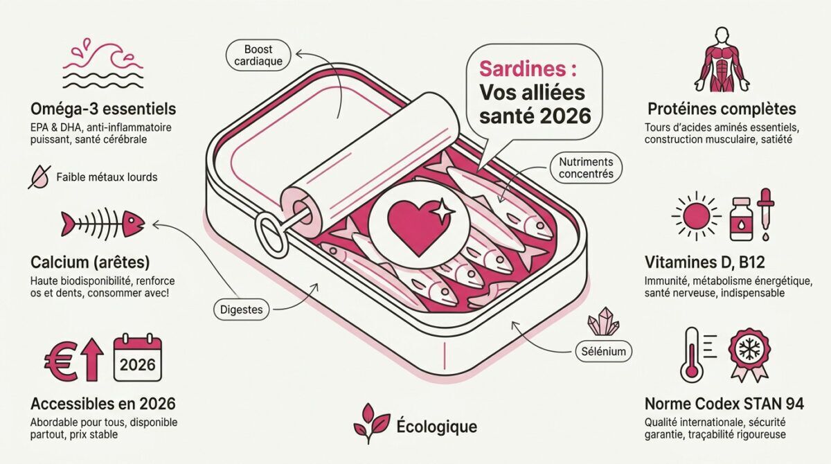 Sardines en boîte riches en nutriments