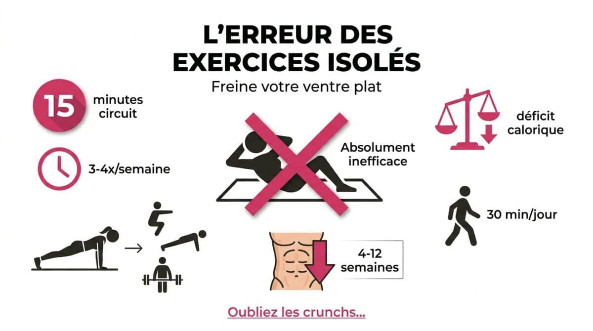 Femme pratiquant un exercice de gainage