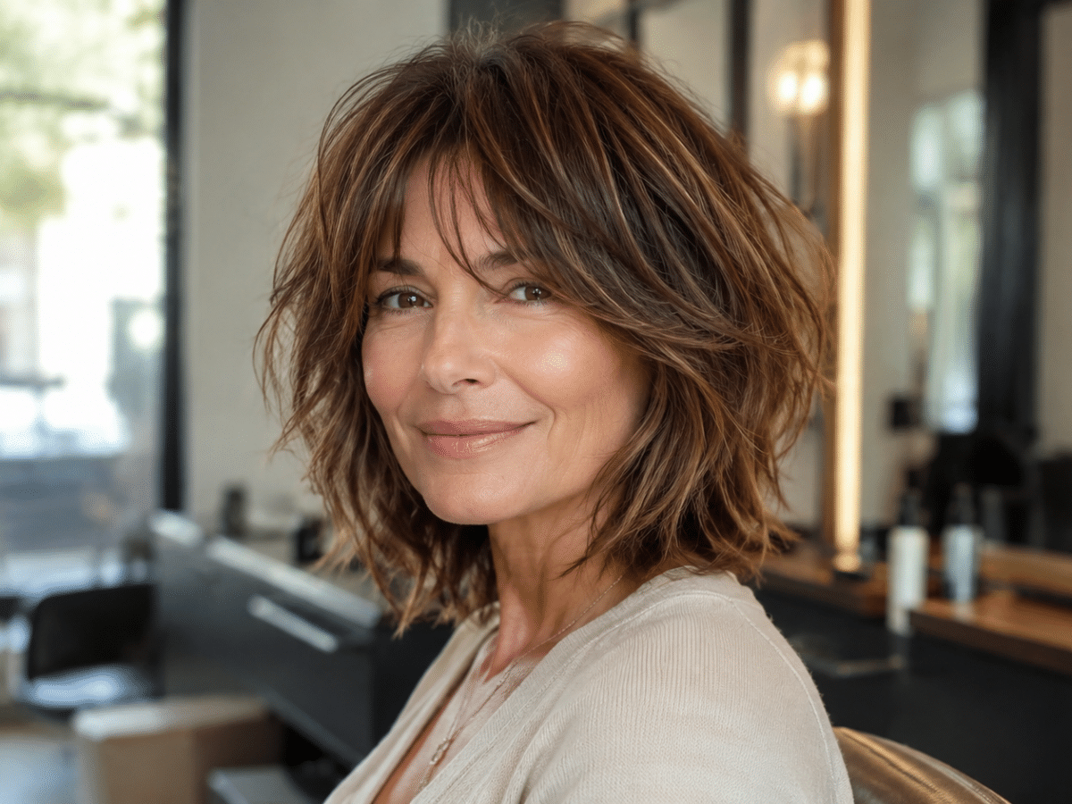 La coupe shag douce