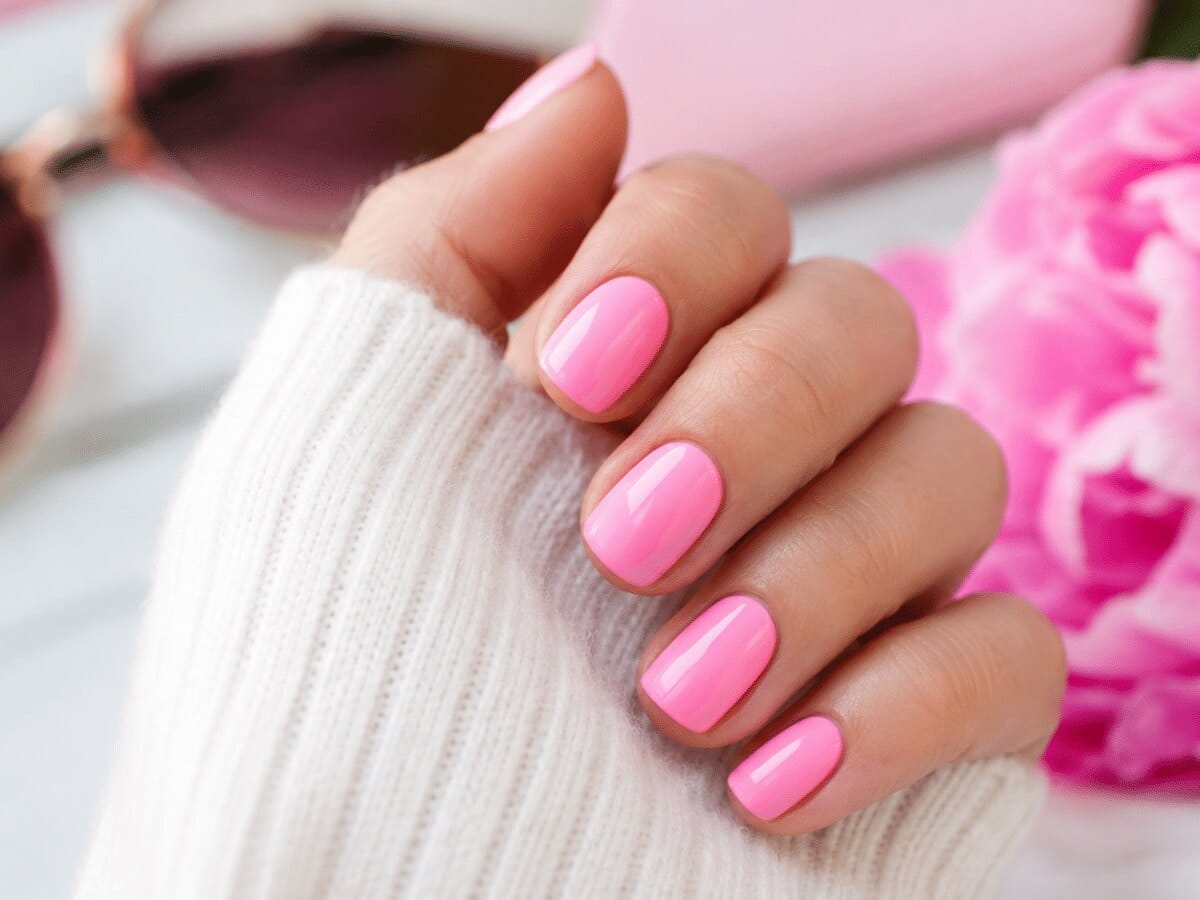 Vernis semi-permanent rose bonbon
