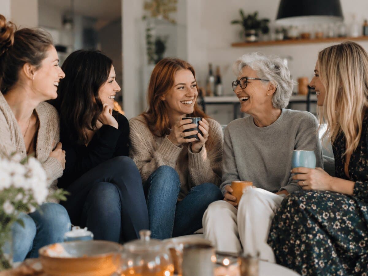 Moment détendu entre amies proches