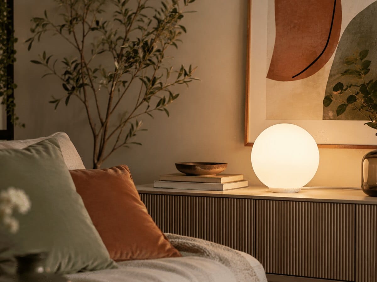 Une lampe d’ambiance simple