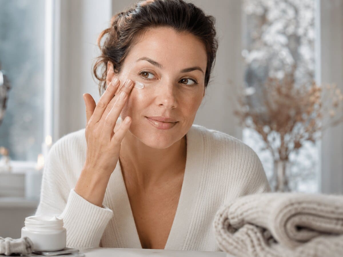 Appliquer une crème contour des yeux