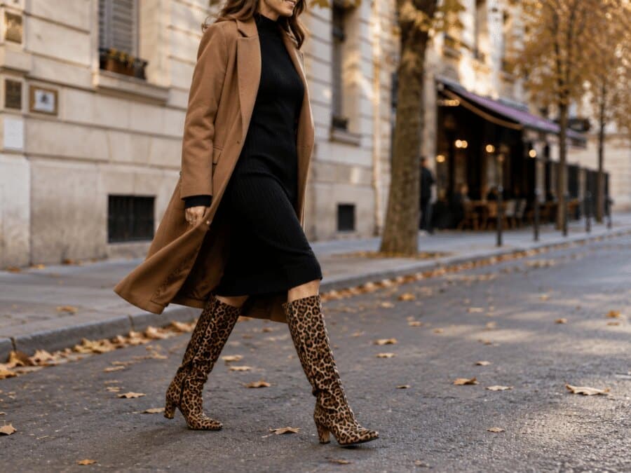 Coup de c&oelig;ur pour les bottes l&eacute;opard

