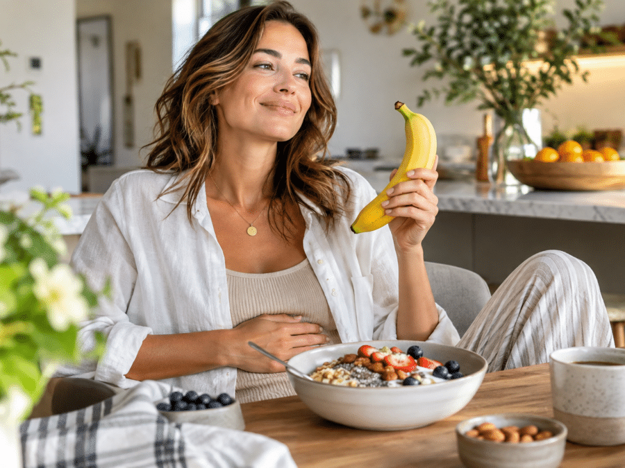 Une banane peu mûre rassasie davantage
