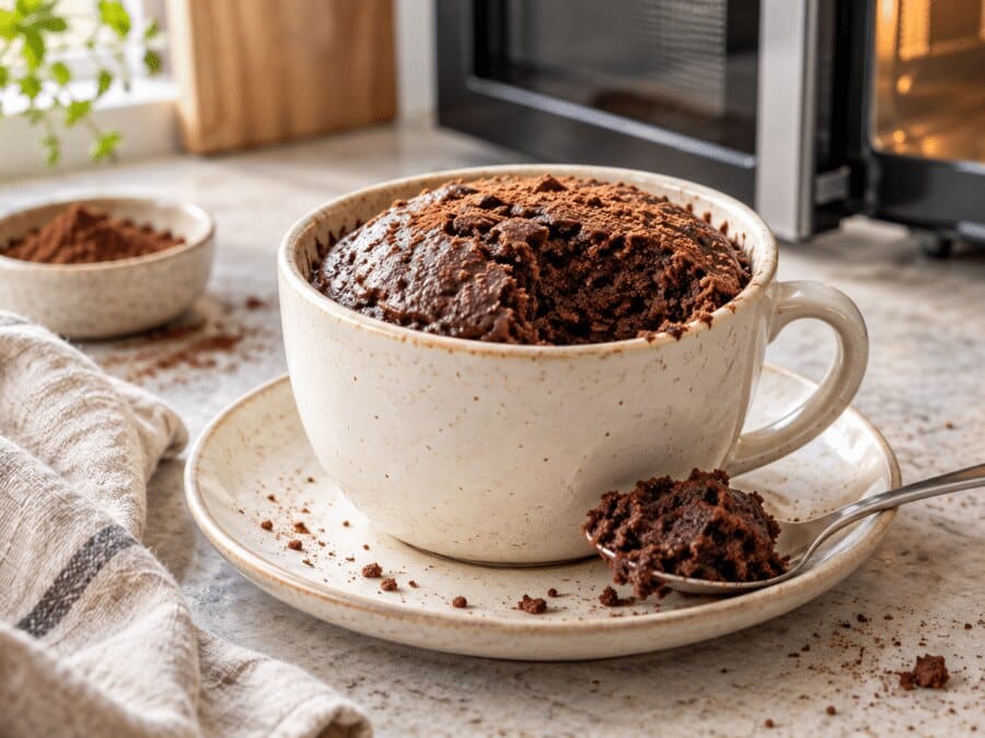 Gâteau au chocolat au micro-ondes