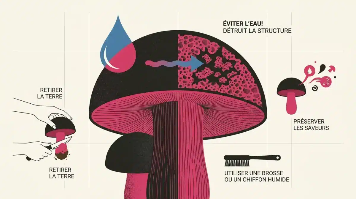 Nettoyer vos champignons