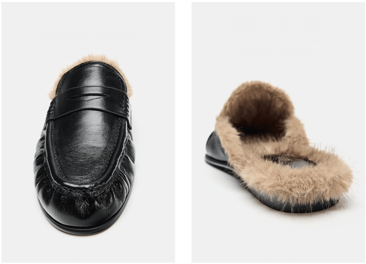 Mocassins fourrés de Zara